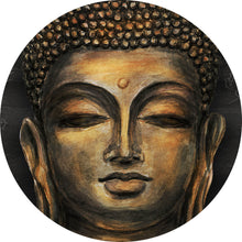 Lade das Bild in den Galerie-Viewer, Aluminiumbild Buddha Braun Kreis
