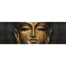 Lade das Bild in den Galerie-Viewer, Aluminiumbild gebürstet Buddha Braun Panorama
