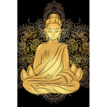 Lade das Bild in den Galerie-Viewer, Spannrahmenbild Buddha im Lotussitz Hochformat
