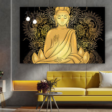 Lade das Bild in den Galerie-Viewer, Poster Buddha im Lotussitz Querformat
