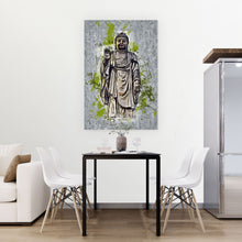 Lade das Bild in den Galerie-Viewer, Spannrahmenbild Buddha Modern Art Hochformat

