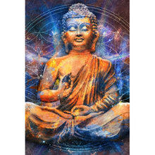 Lade das Bild in den Galerie-Viewer, Acrylglasbild Buddha Space Color Hochformat
