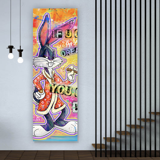 Poster Bunny you can do it Panorama Hoch