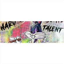 Lade das Bild in den Galerie-Viewer, Acrylglasbild Bunny Hard Work Pop Art Panorama
