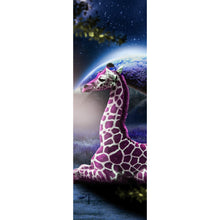 Lade das Bild in den Galerie-Viewer, Acrylglasbild Bunte Fantasie Giraffe Panorama Hoch
