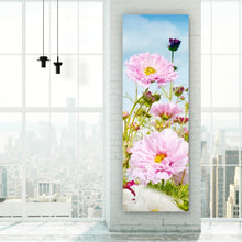 Lade das Bild in den Galerie-Viewer, Spannrahmenbild Bunte Frühlingswiese Panorama Hoch
