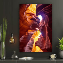 Lade das Bild in den Galerie-Viewer, Aluminiumbild Canyon Sandsteinfelsen Hochformat

