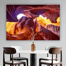Lade das Bild in den Galerie-Viewer, Leinwandbild Canyon Sandsteinfelsen Querformat
