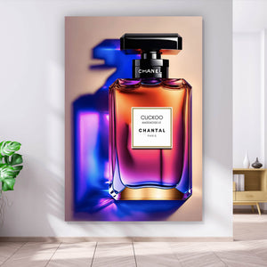 Acrylglasbild Luxus Chanel Parfüm Hochformat