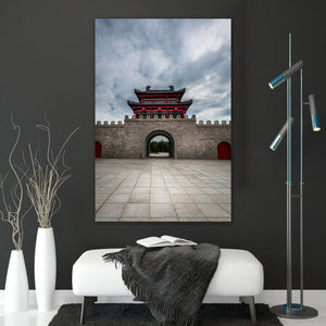Poster Chinesische Steinmauer Hochformat
