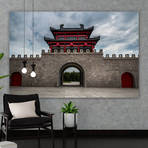 Poster Chinesische Steinmauer Querformat