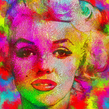 Lade das Bild in den Galerie-Viewer, Aluminiumbild Colorful Art Woman Quadrat
