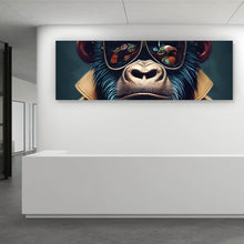 Lade das Bild in den Galerie-Viewer, Aluminiumbild Crazy Monkey Panorama
