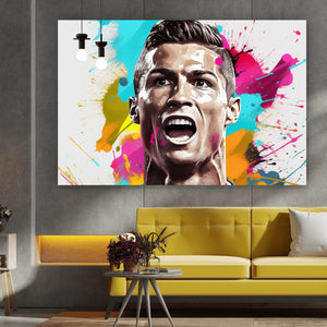 Poster Cristiano Fussball Querformat
