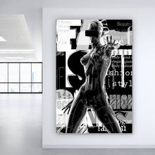 Lade das Bild in den Galerie-Viewer, Aluminiumbild Cyborg Girl No.1 Hochformat
