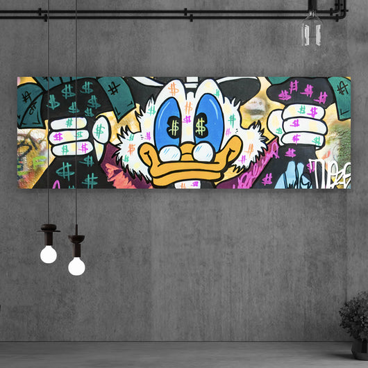 Cuadro Lienzo Pop Art Dagobert Dollar – Motivación Disney – Impresión Artística Oficina Envío Gratis Cuadro Lienzo Pop Art Dagobert Dollar – Motivación Disney – Impresión Artística Oficina Envío Gratis