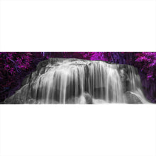 Lade das Bild in den Galerie-Viewer, Leinwandbild Deep Forest Waterfall Panorama
