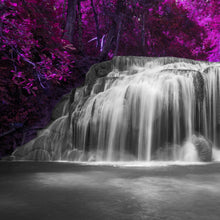 Lade das Bild in den Galerie-Viewer, Aluminiumbild Deep Forest Waterfall Quadrat
