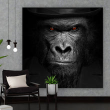 Lade das Bild in den Galerie-Viewer, Spannrahmenbild Der Affe fürs Grobe Quadrat
