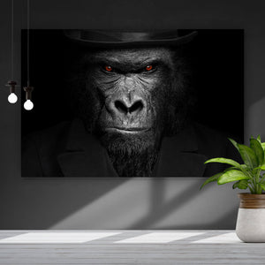 Acrylglasbild Der Affe fürs Grobe Querformat
