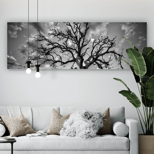 Aluminiumbild Der Einsame Baum Panorama
