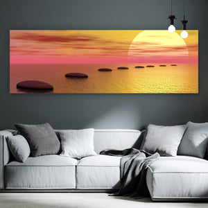 Acrylglasbild Der Weg zum Sonnenaufgang Panorama