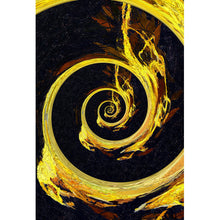 Lade das Bild in den Galerie-Viewer, Aluminiumbild Goldene Spirale Hochformat
