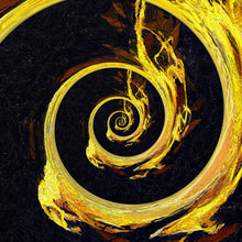 Lade das Bild in den Galerie-Viewer, Spannrahmenbild Goldene Spirale Quadrat
