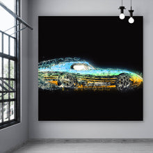 Lade das Bild in den Galerie-Viewer, Spannrahmenbild Digital Art Rennwagen Quadrat
