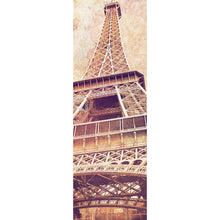 Lade das Bild in den Galerie-Viewer, Aluminiumbild gebürstet Eiffelturm Digital Panorama Hoch
