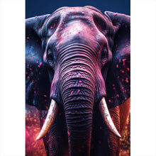 Lade das Bild in den Galerie-Viewer, Leinwandbild Elefant Digital Art Hochformat

