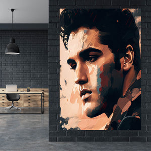 Acrylglasbild Elvis Presley Abstrakt Hochformat