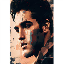 Lade das Bild in den Galerie-Viewer, Aluminiumbild gebürstet Elvis Presley Abstrakt Hochformat
