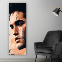 Lade das Bild in den Galerie-Viewer, Aluminiumbild gebürstet Elvis Presley Abstrakt Panorama Hoch

