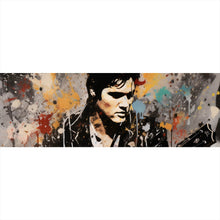Lade das Bild in den Galerie-Viewer, Leinwandbild Elvis Presley mit Gitarre Abstrakt Panorama
