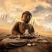 Lade das Bild in den Galerie-Viewer, Poster Endzeit Buddha Quadrat
