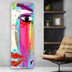 Poster Face Abstract Art Panorama Hoch