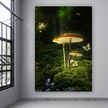 Lade das Bild in den Galerie-Viewer, Aluminiumbild Fantasie Pilze Hochformat
