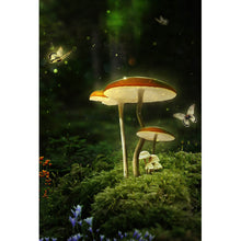 Lade das Bild in den Galerie-Viewer, Leinwandbild Fantasie Pilze Hochformat
