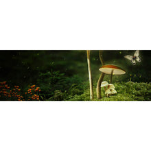 Lade das Bild in den Galerie-Viewer, Leinwandbild Fantasie Pilze Panorama

