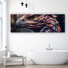 Lade das Bild in den Galerie-Viewer, Spannrahmenbild Fantasie Raubvogel Portrait Panorama
