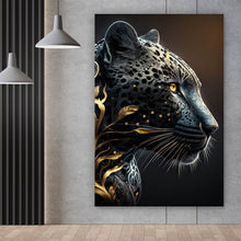 Lade das Bild in den Galerie-Viewer, Spannrahmenbild Fantasy Black Panther Hochformat

