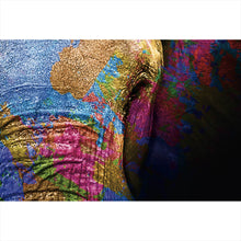 Lade das Bild in den Galerie-Viewer, Aluminiumbild Farbenfroher Elefantenkopf Querformat
