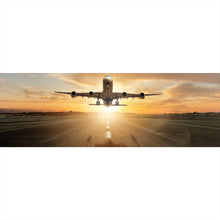 Lade das Bild in den Galerie-Viewer, Acrylglasbild Flugzeug hebt ab Panorama
