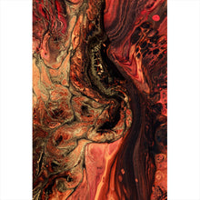 Lade das Bild in den Galerie-Viewer, Leinwandbild Fluid Art Lava Hochformat
