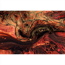 Lade das Bild in den Galerie-Viewer, Spannrahmenbild Fluid Art Lava Querformat
