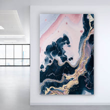 Lade das Bild in den Galerie-Viewer, Aluminiumbild Fluid Art Lovely Pink Hochformat

