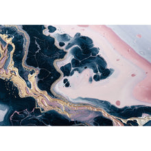 Lade das Bild in den Galerie-Viewer, Aluminiumbild Fluid Art Lovely Pink Querformat
