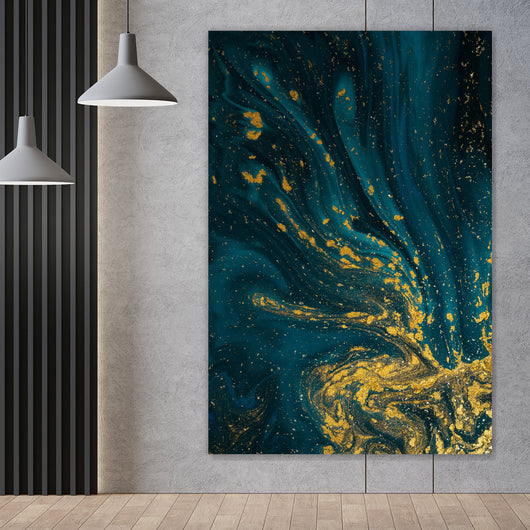 Poster Fluid Art Luxury No. 2 Hochformat