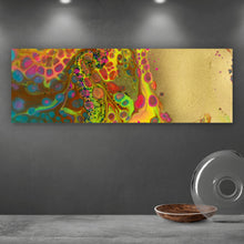 Lade das Bild in den Galerie-Viewer, Leinwandbild Fluid Art Neon Panorama
